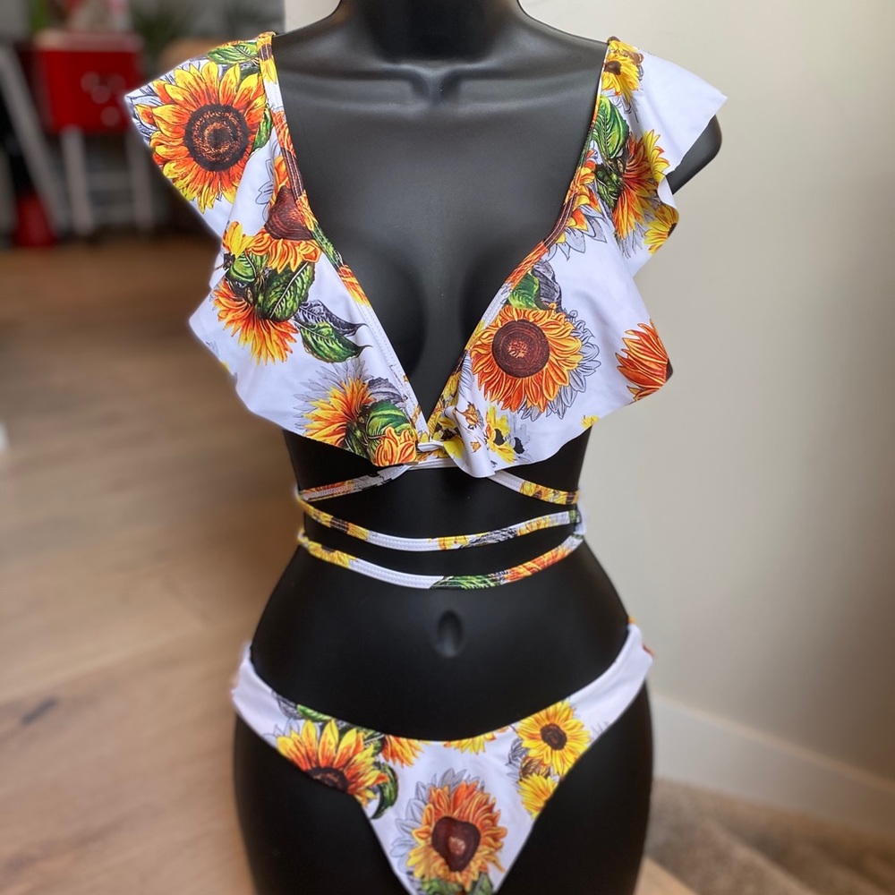 Fun Flower Bathing Suit - Picture 2 of 2